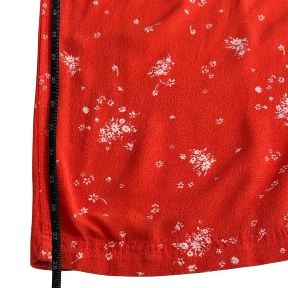 Free People Womens Jumpsuit Orange Sweet In The Streets Floral Overalls Size XS - Picture 13 of 15